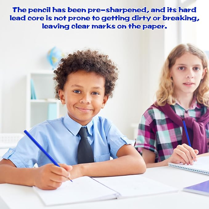 36 Pack Blue Colored Pencils for Kids, Pre-sharpened Art Pencils Back to School Supplies Set, Drawing Sketching Pencils for Students, Teachers, Classroom