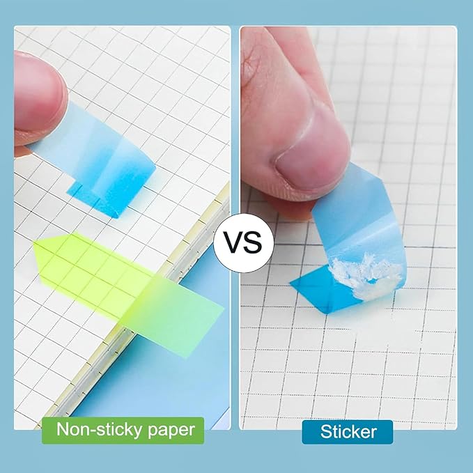 Ericter Arrow Sticky Tabs 1200 PCS Neon Colors, Book Annotation Tabs Writable, Bright Sticky Flags Page Markers, Translucent Sticky Notes for Books, Study Office Supplies, Sticky Bookmarks