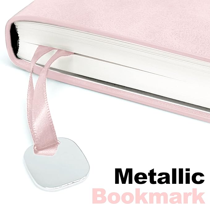 LeStallion Baby Pink Notebook, Pink Journal For Women - A5 120GSM | 211 Numbered Pages | Table Contents | Soft Cover | Faux Leather Girls Journal