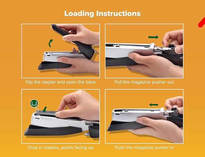 PaperPro(R) Prodigy(R) Stapler, Metallic Black/Silver, 0