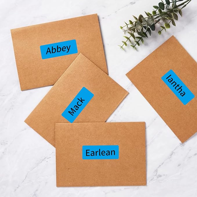 1" x 2-5/8" Colored Address Labels, 600 Bright Blue Label Stickers- Laser/Ink Jet Printer Mailing Labels, 8.5"x11" 20 per Sheet