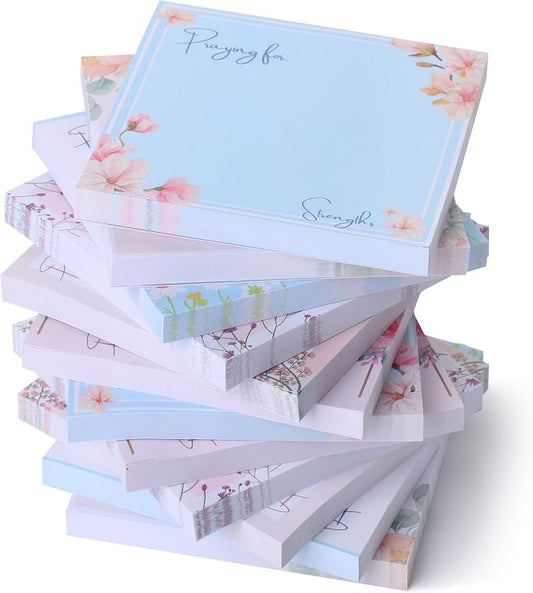 Mr. Pen- Floral Sticky Notes, 3"x3", 12 Pads, 700 Sheets, Colorful | Sticky Notes Bulk, Self-Stick Note Pads, Perfect for Office, School, Home, Study & Organization