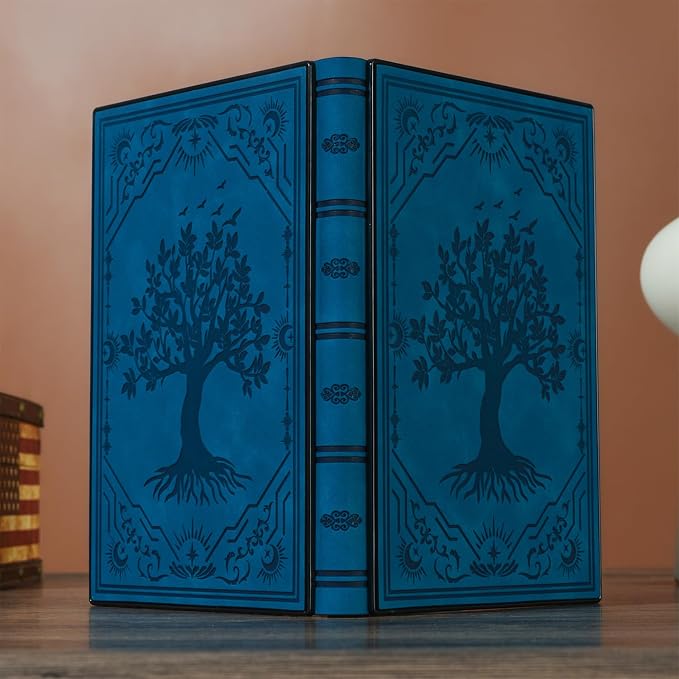 ZXHQ Diary with Lock, Hardcover(14.8 cm x 21 cm) Leather Lock Journal, Built-in Lock, 180° Lay Flat, Tree of Life Embossed Cover, 100 Gsm Thick Paper