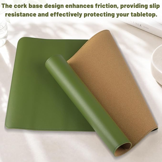 Desk Pad, Desk Matt for Desktop, Keyboard Mats for Desk, Large Desk Mat | Cork Desk Mat, Mouse Pads for Desk, Desk Pad Mat, Large Mouse Pad for Desk, Keyboard Mat, Computer Mats for Desktop