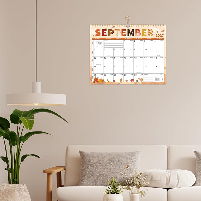 Calendar 2026-2028 - 2 Year Calendar 2026-2028, 24-Month Calendar, Wall Calendar 2026-2027, Jul. 2026 - Jun. 2028, 14.8" x 11.4", 2 Year Calendar, Thick Paper - 12 Themes