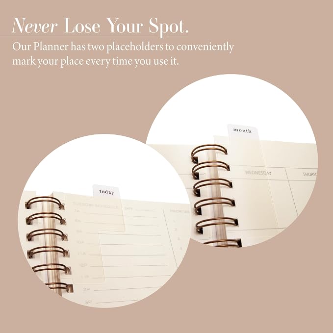 Anecdote Spiral Planner w/2026-2027 Calendar (8.5" x 10") | Start Anytime - 52 Weeks, Undated Planner Pages | To-Do List Organizer, Plan Your Success, Achieve Productivity Goals (Olive)