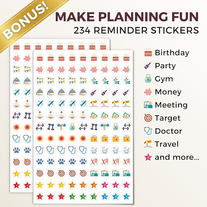CRANBURY Small Desk Calendar 2026-2027 Standing Flip, July 2026 to Dec 2027, 8x6 Desktop Calendar with Stickers, 18 Months Desk Planner for School & Office, Spiral Bound, Floral Design