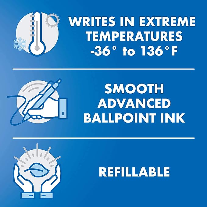 Pilot Acroball Colors Advanced Ink Refillable & Retractable Pens, Ball Point Pens, Fine Point, Pink Ink, 0.7mm, 12-Count