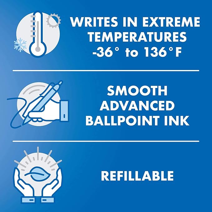 Pilot Acroball PureWhite Advanced Ink Refillable & Retractable Ball Point Pens with Assorted Accents, Fine Point, Ballpoint Pens, Black Ink, 0.7mm, 14-Pack