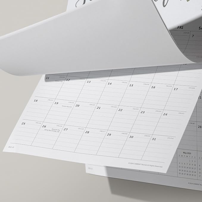 Calendar 2026-2027, Wall Calendar 2026-2027 from July 2026 to December 2027, Perfect for Home Schooling Plan, Daily Blocks with Julian Dates, Premium Monthly for Organizing,15 x 12 Inches