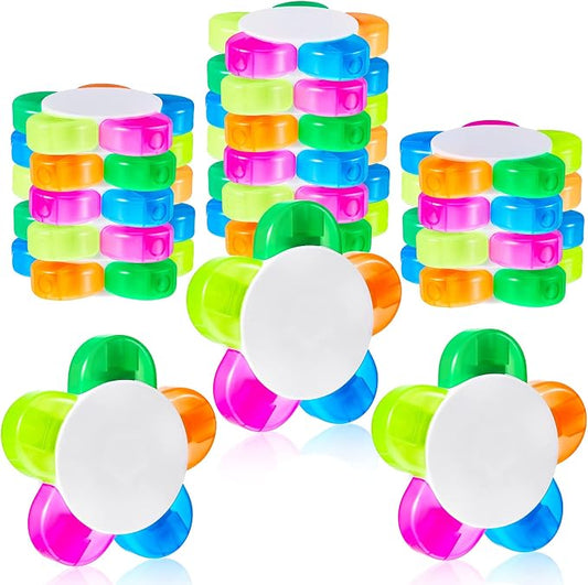 Outus 18 Pieces Petals Highlighters Assorted Colors Back to School Flower Shape Watercolor Highlighter Pens 5-in-1 Fluorescent Pens for Office School Stationery Aesthetic Supplies,5 Colors