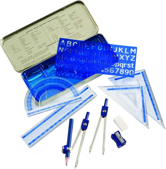 Alvin, MS10, Mathematical Instrument Kit - 10-Piece Set