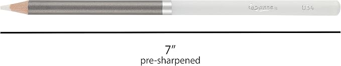 Cezanne Creative Mark Premium Colored Pencils, White, 3 Packs (36 Count) Highly Pigmented Artist Set, Smooth Sketching Coloring Highlighting Blending, Soft 3.3Mm Wax-Based