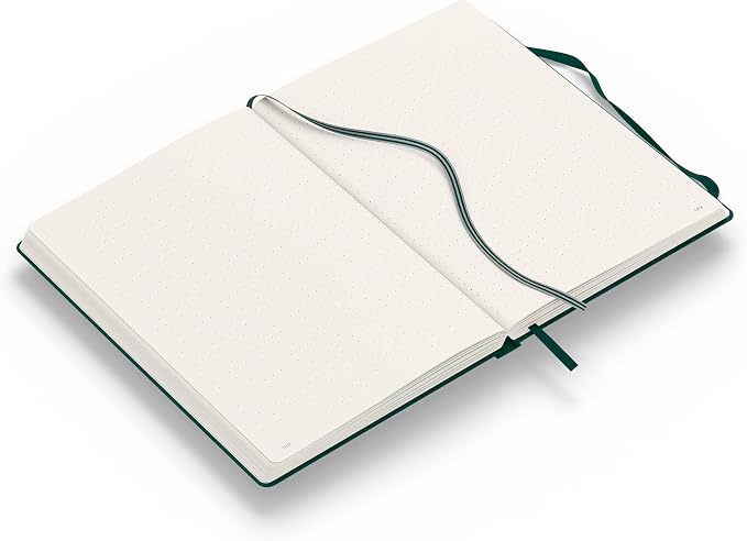 LEUCHTTURM1917 - Notebook Hardcover Medium A5-251 Numbered Pages for Writing and Journaling (Forest Green, Dotted)