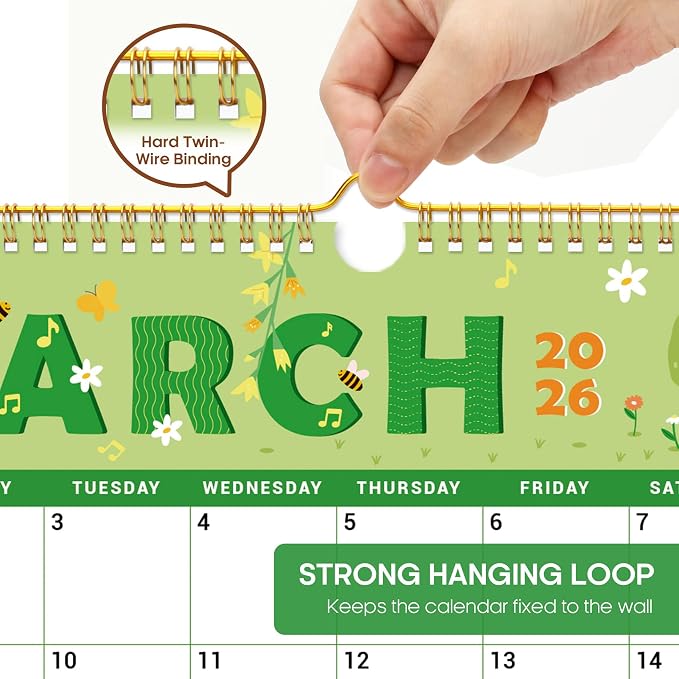 Calendar 2026-2027,18-Month Wall Calendar Runs from Jan 2026 to Jun 2027, 11.5" x 14.7", Large Monthly Calendar with Twin-Wire Binding, Perfect for Home or Office - Seasonal