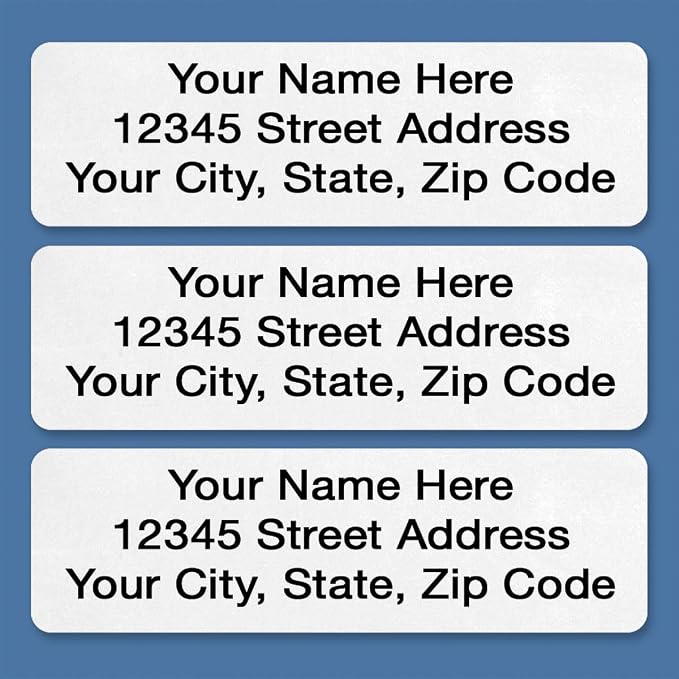 Colorful Images Personalized Return Address Labels | Gloss White, 500 Cpunt, Self-Adhesive, Without Dispenser, Customize with Name & Shipping Address, Colorful Images