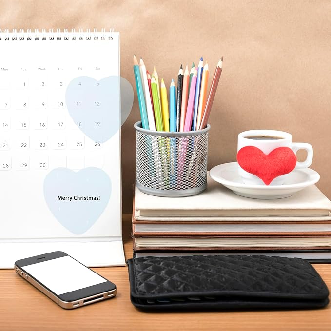 ONLYKXY Glitter Heart Shape Transparent Sticky Notes for Annotating,2.8in Pastel Color Waterproof Index Sticker Self-Stick Book Tabs Soft PET Marker Memo Pad for Home School Office (6, Blue)