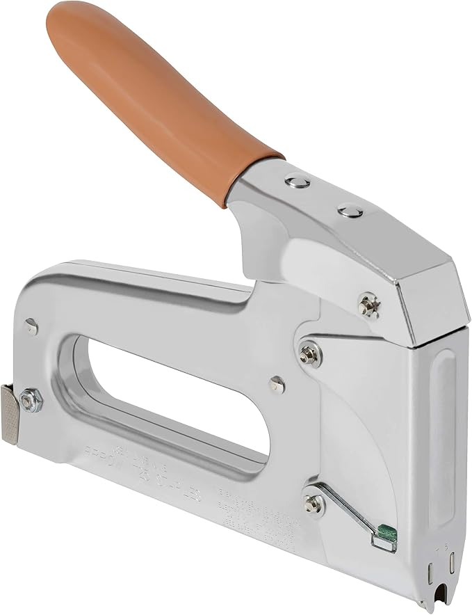 Arrow T59 Heavy Duty Staple Gun with Rear-Load Magazine | Heavy Duty Staple Gun for Voice and Data Cables and Wiring, Fits Wires up to 5/16-Inch Diameter
