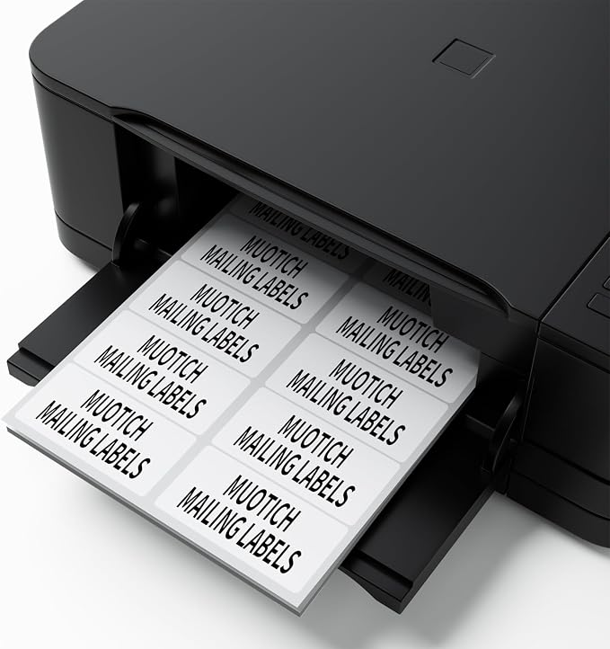 2" x 4" Shipping Labels 400 Labels, 40 Sheets Address Labels, Sticker Paper for Laser/Inkjet Printer Mailing Labels, Permanent Adhesive Sticker Labels(40 Sheets)