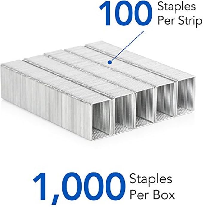Swingline Staples, Heavy Duty for Desktop Staplers, 3/4" Length, 100/Strip, 1000/Box (35319)
