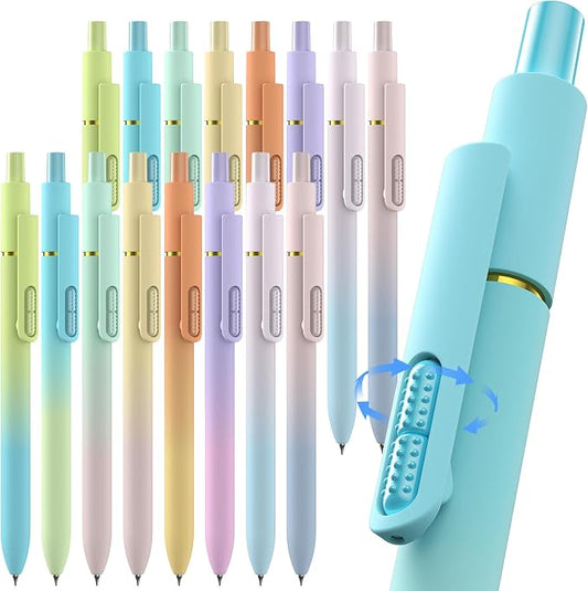 Hiacry 16 Pack Gel Pens, Quick-Dry Black Ink-0.7 MM Fine Point Fidget Pens | Stress Relief, Smooth Writing, No Smear, No Bleed, Journaling,Note Taking, School, Office, Gift, Nurses, Students, Men, Women