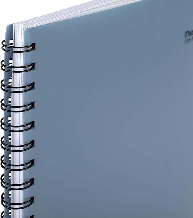 Mead Planner 2026-2027 Weekly & Monthly Academic 15-Month April-June, 8.5" x 11", Composure Blue (CAW62020) (Pack of 12)