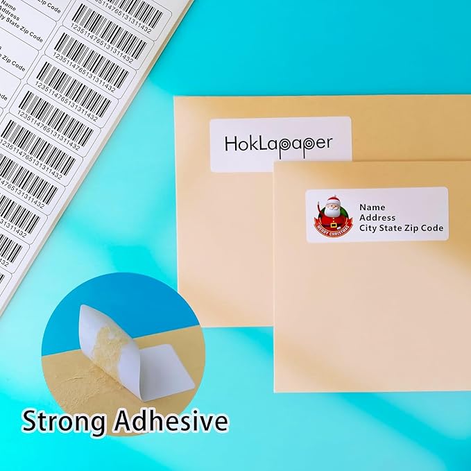 1"x2-5/8"Address Mailing Labels, 3000 Sticker Labels(100 Sheets) | Printable White Blank Labels for Laser/Inkjet Printer, Permanent Adhesive FBA Labels