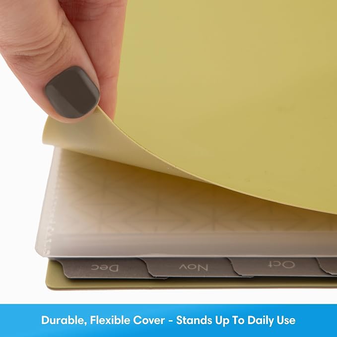 Blue Sky 2027 Weekly & Monthly Planner, 8.5"x11", Enterprise Sage Green | January 2027 - December 2027, Flexible Cover, Durable Twin Wire Binding, Laminated Tabs, Storage Pocket