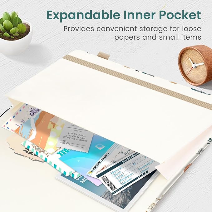 Taja Aesthetic Lined Journal for Women, Pretty 6" x 8" Notebook for Work & Note with 160 College Ruled Pages, Hardcover Leather Notebook for Journaling, Note Taking, Bible Study, Mushrooms Grove