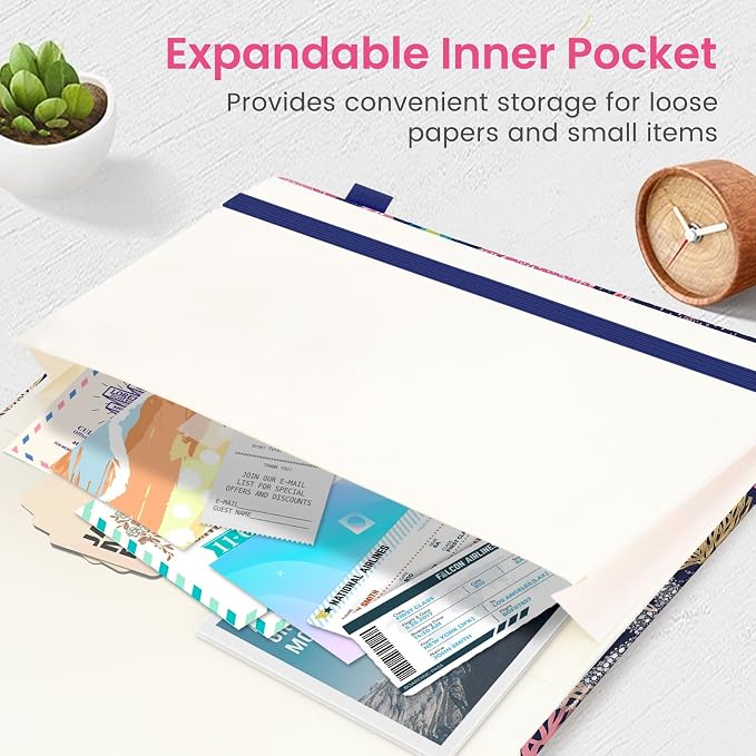 Taja Aesthetic Lined Journal for Women, Pretty 6" x 8" Notebook for Work & Note with 160 College Ruled Pages, Hardcover Leather Notebook for Journaling, Note Taking, Bible Study, Coral Reef