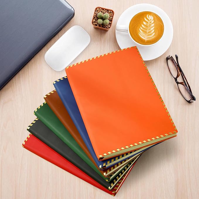 Custom A5 Personalized Notebook with Your Logo Text PU Leather Customizable Notebook Daily Journals For Writeing-200 Lined Pages(Green)