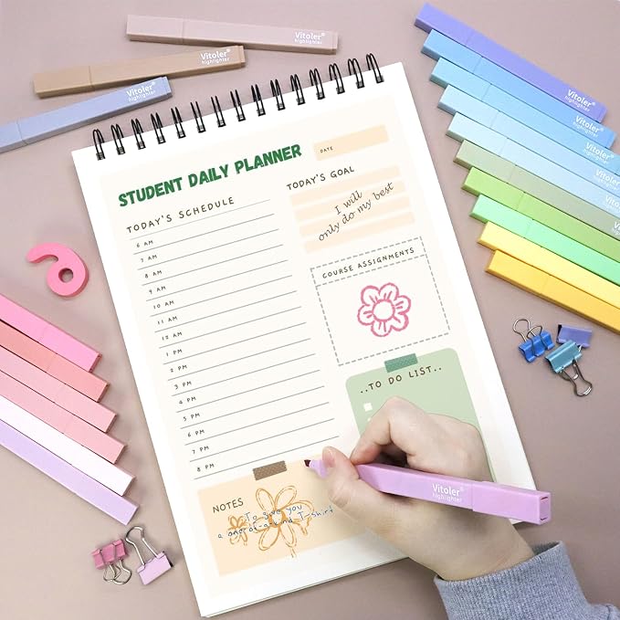 Vitoler 20Pcs Highlighters,Pastel Highlighters Set,Assorted Morandi Color Highlighter, Chisel Tip Bible Highlighter for School Office Supplies | Aesthetic,Cute Pastel,No Bleed,Dry Fast, Bible Study for Journaling Planner Notes School Supplies