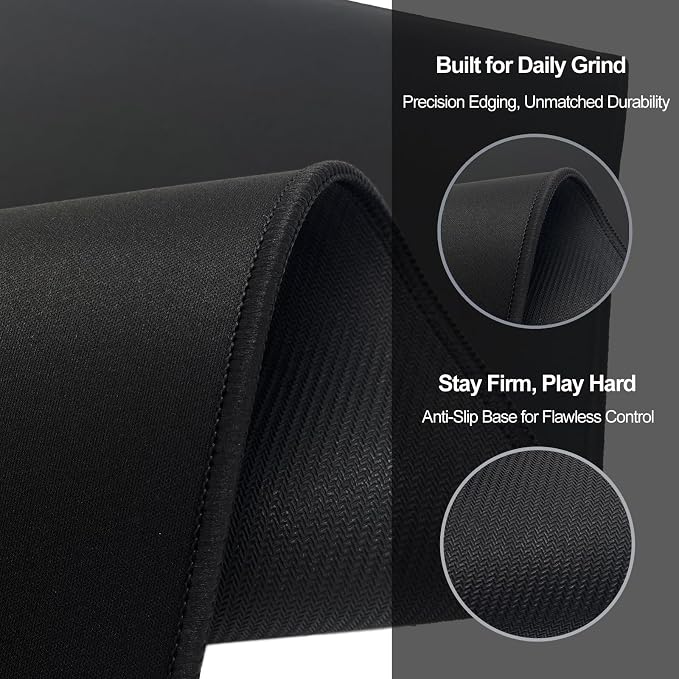 XXL Gaming Mouse Pad 31.5x15.7 Professional Large Mouse Pad & Computer Game Mouse Mat-80x40 blackus