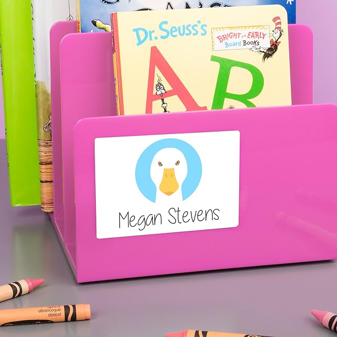 Avery Flexible Printable Name Tag Stickers, 2-1/3" x 3-3/8", Matte White, Removable Adhesive, Laser & Inkjet Compatible, 80 Name Badges Total, Great for Networking, Events, and More (25395)