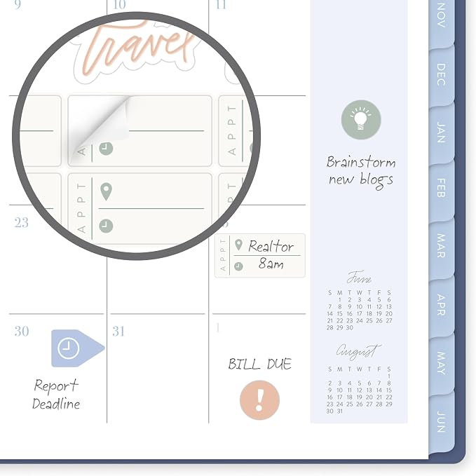 Cambridge Planner 2026-2027 Weekly & Monthly Academic 12-Month July-June, 5-1/2" x 8-1/2", Leah Bisch, Bow Trellis (LB52-200A)