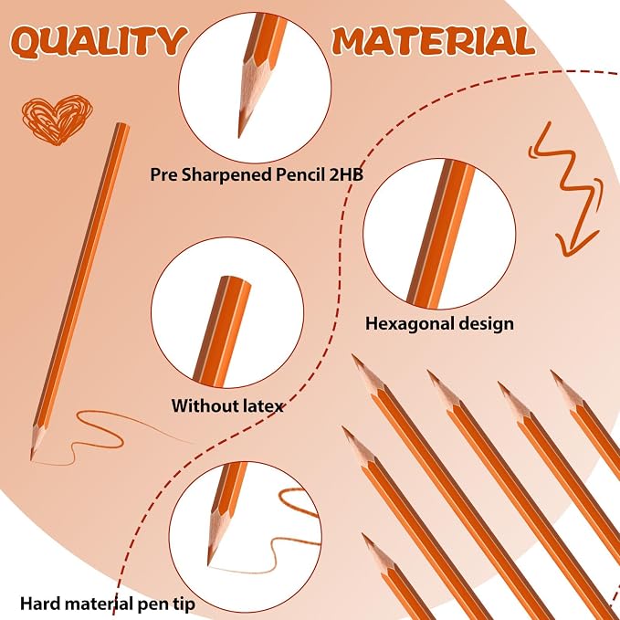 24 PCS Orange Purple Colored Pencils, Pre-sharpened Professional Wooden Art Pencils Set for Artists Painting | Premium Drawing Sketching Supplies (Orange Purple)