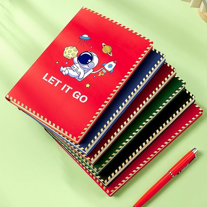 Personalized Journal Notebook Set with Pen & Gift Box, Custom Name/Logo Notebook Black A5 College Ruled Lined 8.26''x5.9'' Personalized notebook Gifts for Men and Women,200 Pages (Only Customizable Notebook, Red)