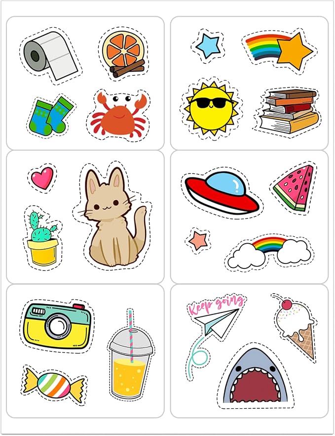 600 Labels 100 Sheets 3-1/3" x 4" 6 up Shipping Address Labels for Laser & Inkjet Printer - 6 Per Page Mailing Labels, 3-1/3" x 4" Printable Stickers Paper