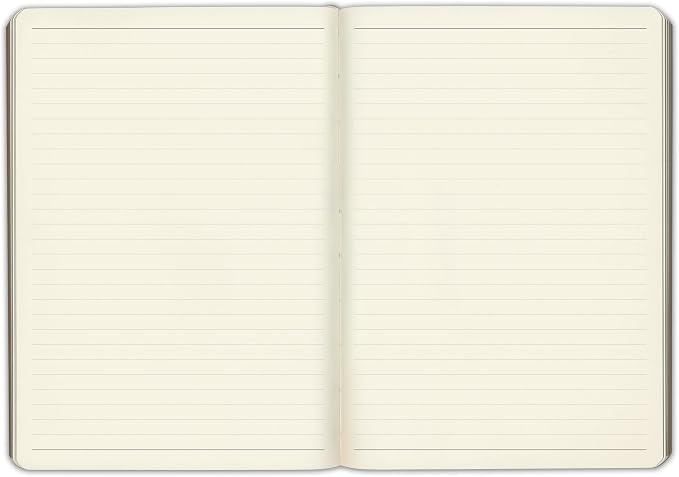 Gallery Leather Journal Notebook - 192 Pages, Softcover, For Men and Women, For Writing, Work & Travel, Handcrafted - Camden Kiwi - 8 x 5.5, Desk Lined