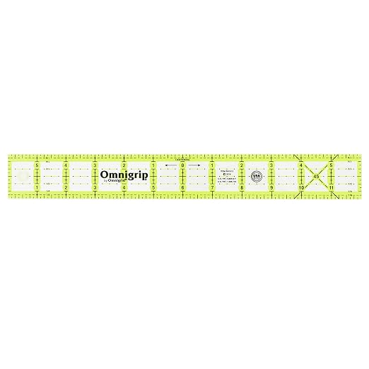Omnigrid Ruler, 1-? x 12-Inch, Clear
