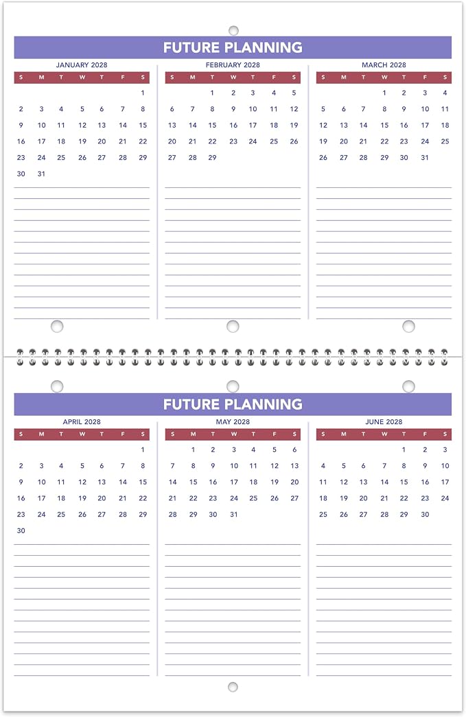 AT-A-GLANCE 2027 Wall Calendar, 8.5" x 11" Planner, Fits 3-ring Binder, Unruled Blocks, Monthly (PM1702827)