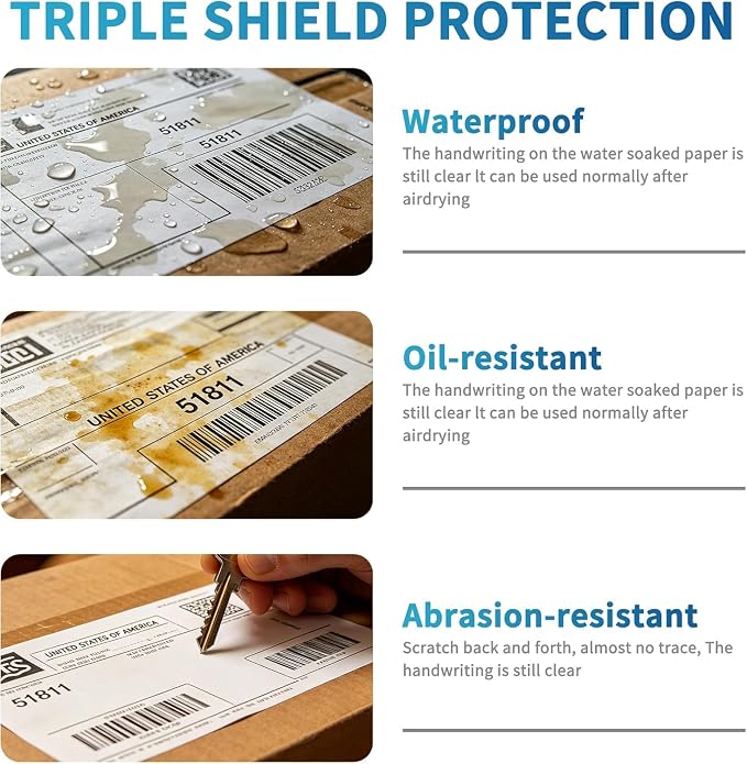 9527 Product 4" x 6" Zebra Fanfold Direct Thermal Shipping Labels,2 Stacks, 4000 Labels White, Perforated (2,000 Label per Stack)