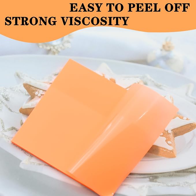 YOUDEFUL 800Pcs Transparent Sticky Notes, Bright Orange Clear Sticky Notes, 3"x3" Waterproof Translucent Sticky Note Pads, Index Tabs, Clear Post it Notes for Bible Study, See Through Sticky Notes