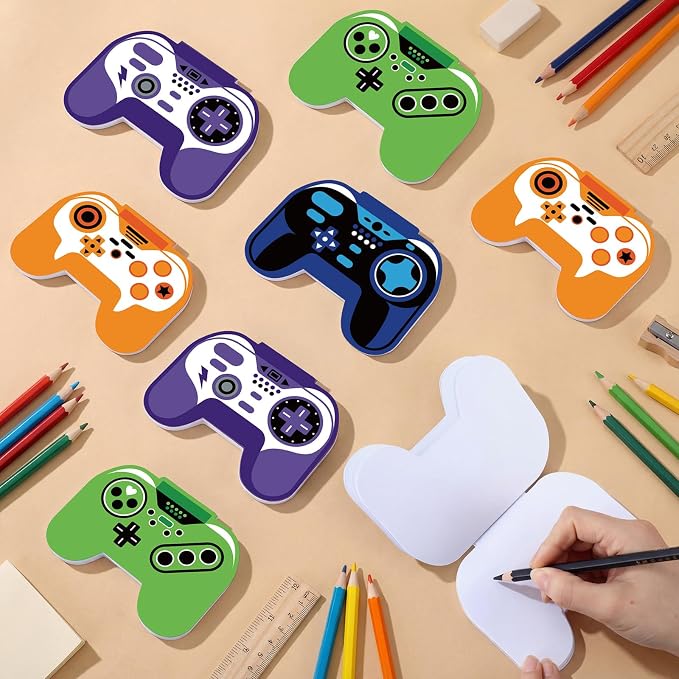 Maitys 36 Pcs Game Controller Shaped Notepads Bulk Mini Pocket Gaming Notebook Novelty Memo Pads for Journaling Office Supplies Party Favors