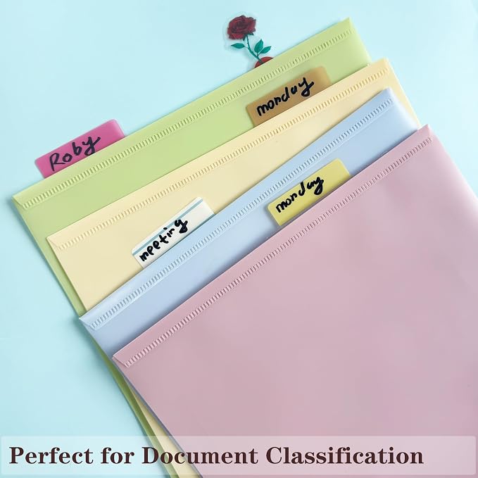 ELII 500 PCS Sticky Index Tabs 2 Inch Book Tabs,Clear Sticky Notes | Pages Notebooks File Tabs, Self Adhesive,Safety Material, Smooth Writing,Transparent,Waterproof,Repositionable,Reading
