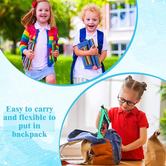 Zhehao 100 Pcs Zipper Binder Pencil Pouches:3 Ring Binder Pencil Pouches with Zipper Window Bulk Clear Pen Bags Case for Office School Classroom Supplies(Double Layer with Mesh Layer,7 Colors)