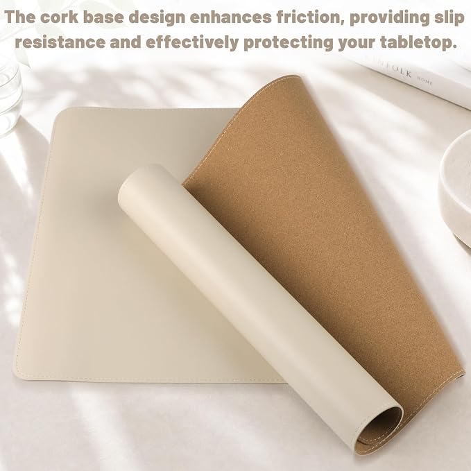Desk Pad, Desk Matt for Desktop, Keyboard Mats for Desk, Large Desk Mat | Cork Desk Mat, Mouse Pads for Desk, Desk Pad Mat, Large Mouse Pad for Desk, Keyboard Mat, Computer Mats for Desktop