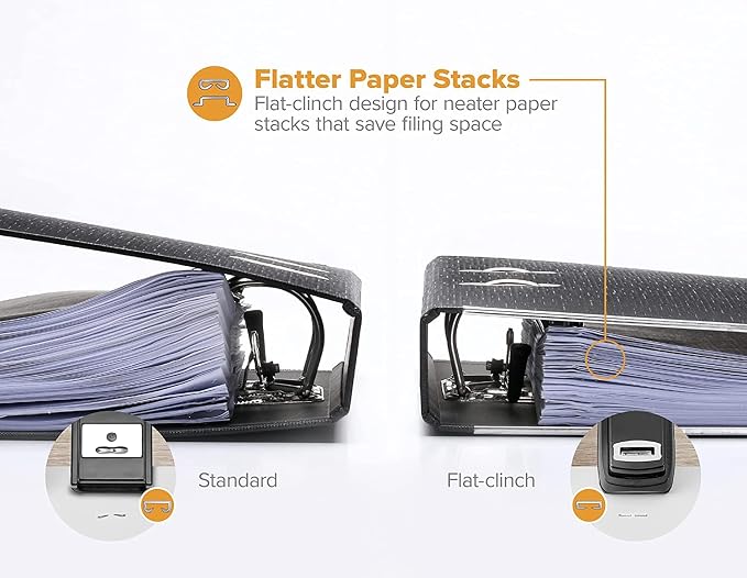 Bostitch Office Stapler Heavy Duty - 40 Sheet Stapler for Desk -Full-Strip - Includes 1260 Staples - Black