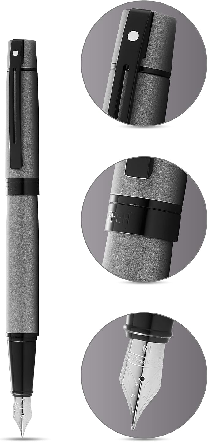 Sheaffer 300 Matte Gray Lacquer Fountain Pen