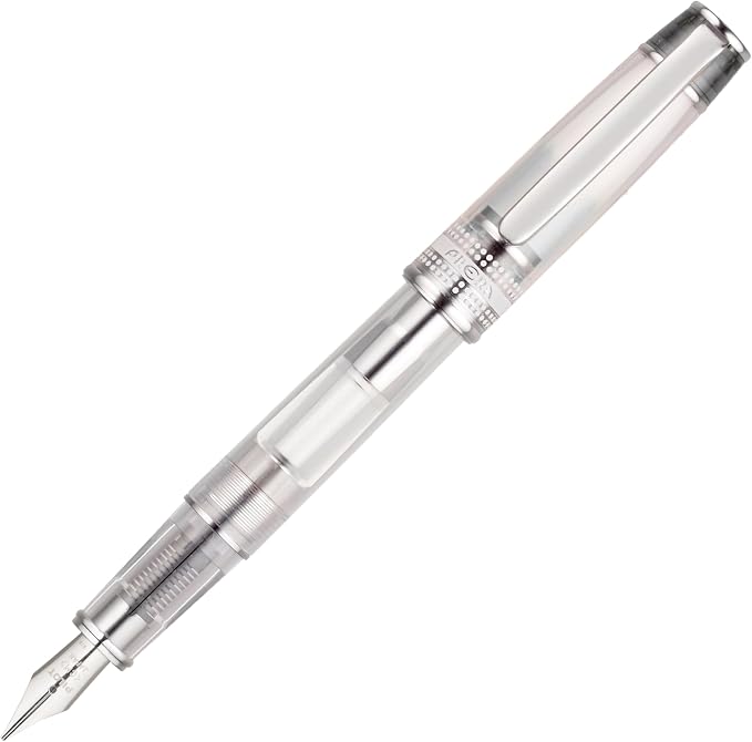 Pilot Prera Iro-Ai Calligraphy-Nib Transparent Black Body Fountain Pen (FPRN-350R-TBCM)